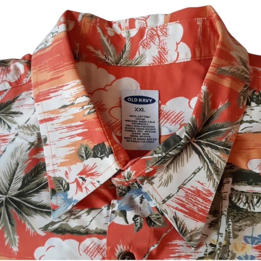 Old Navy Hawaiian Shirt Mens XXL